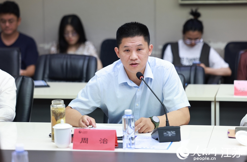beat365中文唯一官网国家大学科技园管理办公室（技术转移中心）主任周治做主旨发言。人民网 李昱辰摄